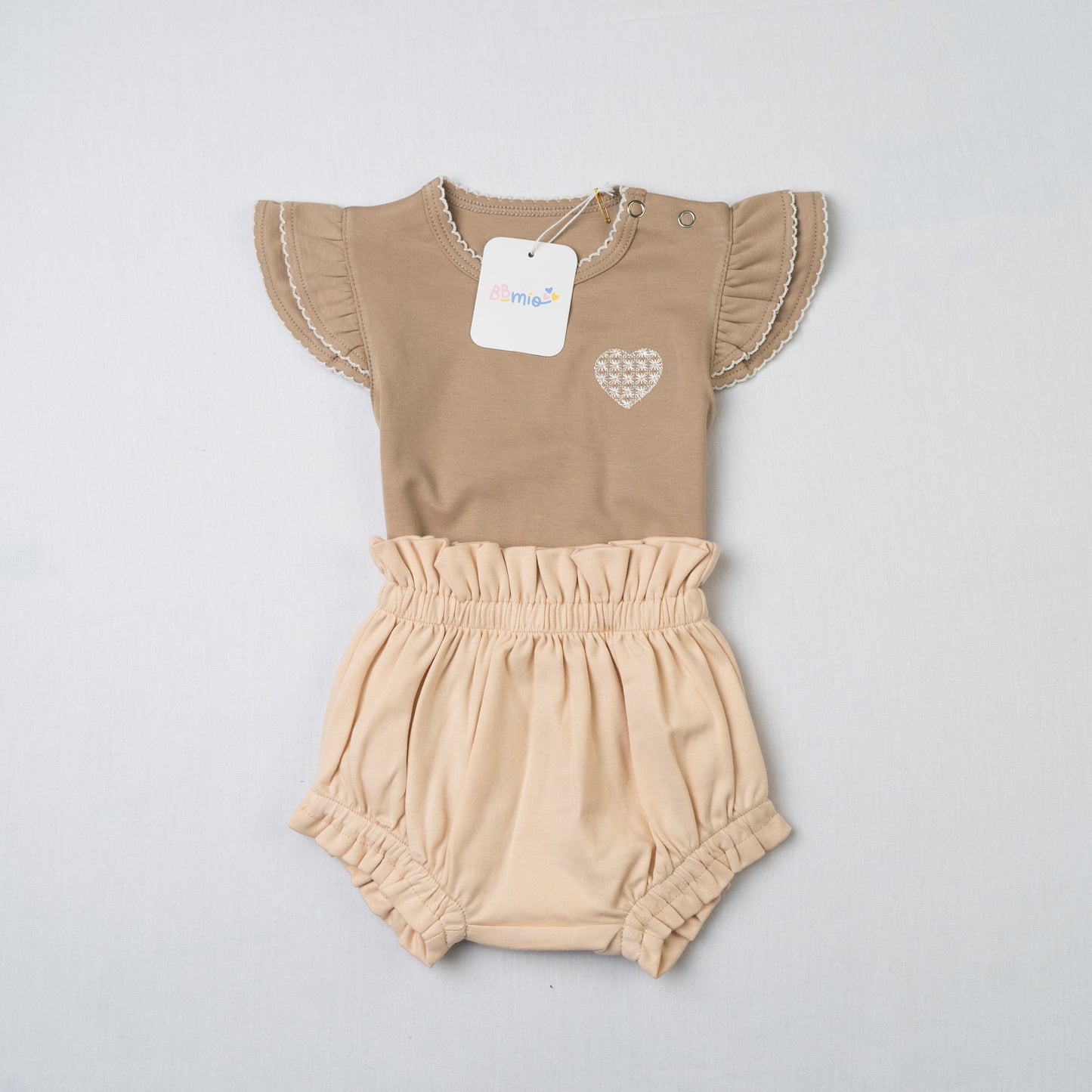 body and short set chocolate heart